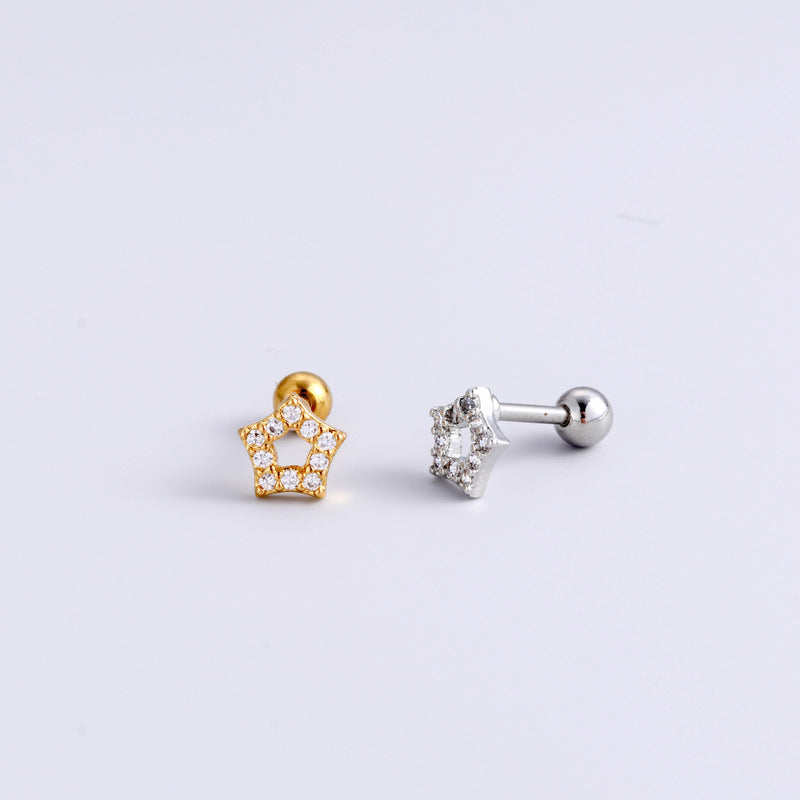 16G Surgical Steel Cartilage Earrings - Butterfly Dangle Tiny Ball Back Earrings for Women | Hypoallergenic Body Jewelry for Pierced Ears | Perfect for Everyday Wear, Parties & Gifts