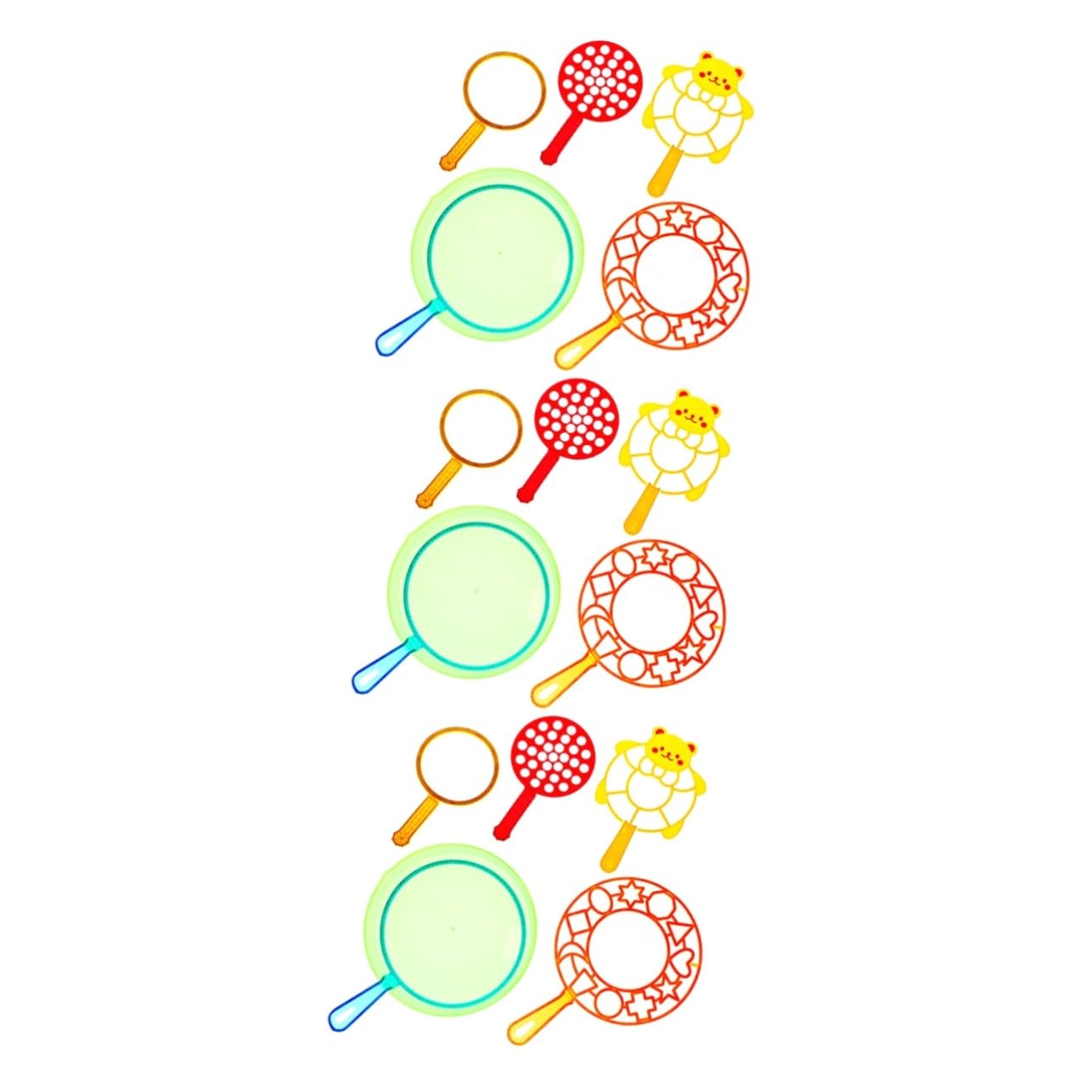 18 Pcs Bubble Wands Set - Fun Bubble Making Sticks for Kids, Outdoor Water Toys with Bubble Solution for Summer Play, Birthday Parties & Backyard Activities