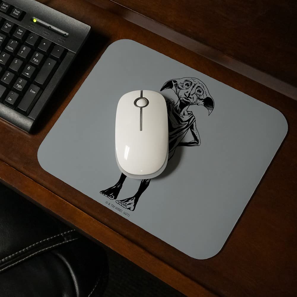 Harry Potter Dobby Low Profile Thin Mouse Pad - Soft Gaming Mousepad with Non-Slip Base for PC, Laptop, Office & Home Use - Perfect for Potter Fans & Gamers