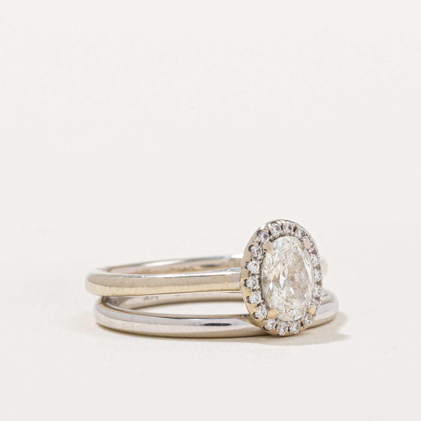 0.80ctw Diamond Engagement Ring & Wedding Band Set for Women - Size 6.75 | Premium 14K White Gold Bridal Jewelry | Perfect for Proposals, Anniversaries & Romantic Occasions
