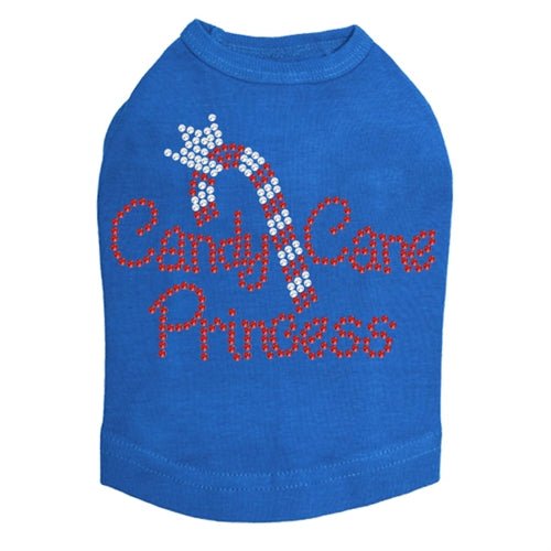 Sparkling Rhinestone Princess Candy Cane Tank Top for Women - Multiple Color Options - Perfect for Christmas Parties, Holiday Events & Festive Celebrations