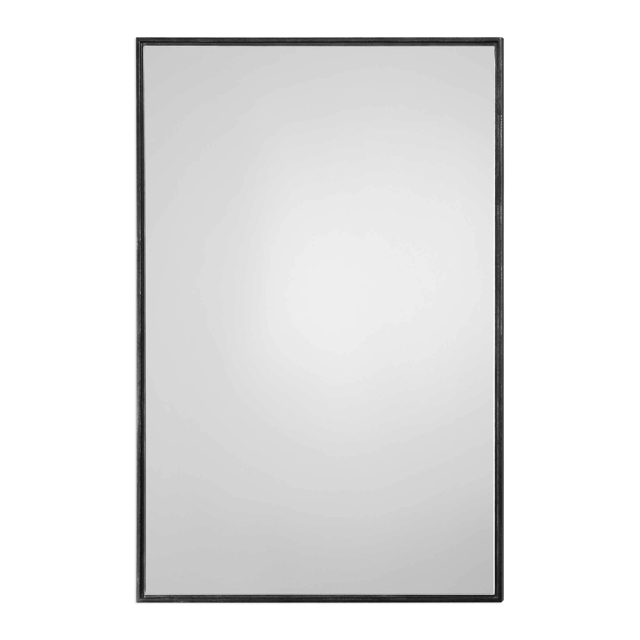 Spinner Moss & Fig Metro Contemporary Oil Rubbed Bronze Wall Mirror - 24x36 Inch Rectangle Glass Panel with Bronze Frame - Perfect for Living Room, Bedroom, or Entryway Decor