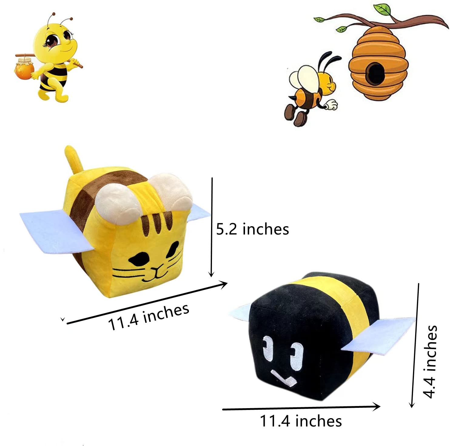 Soft & Cuddly Bee Plush Stuffed Animal - 7