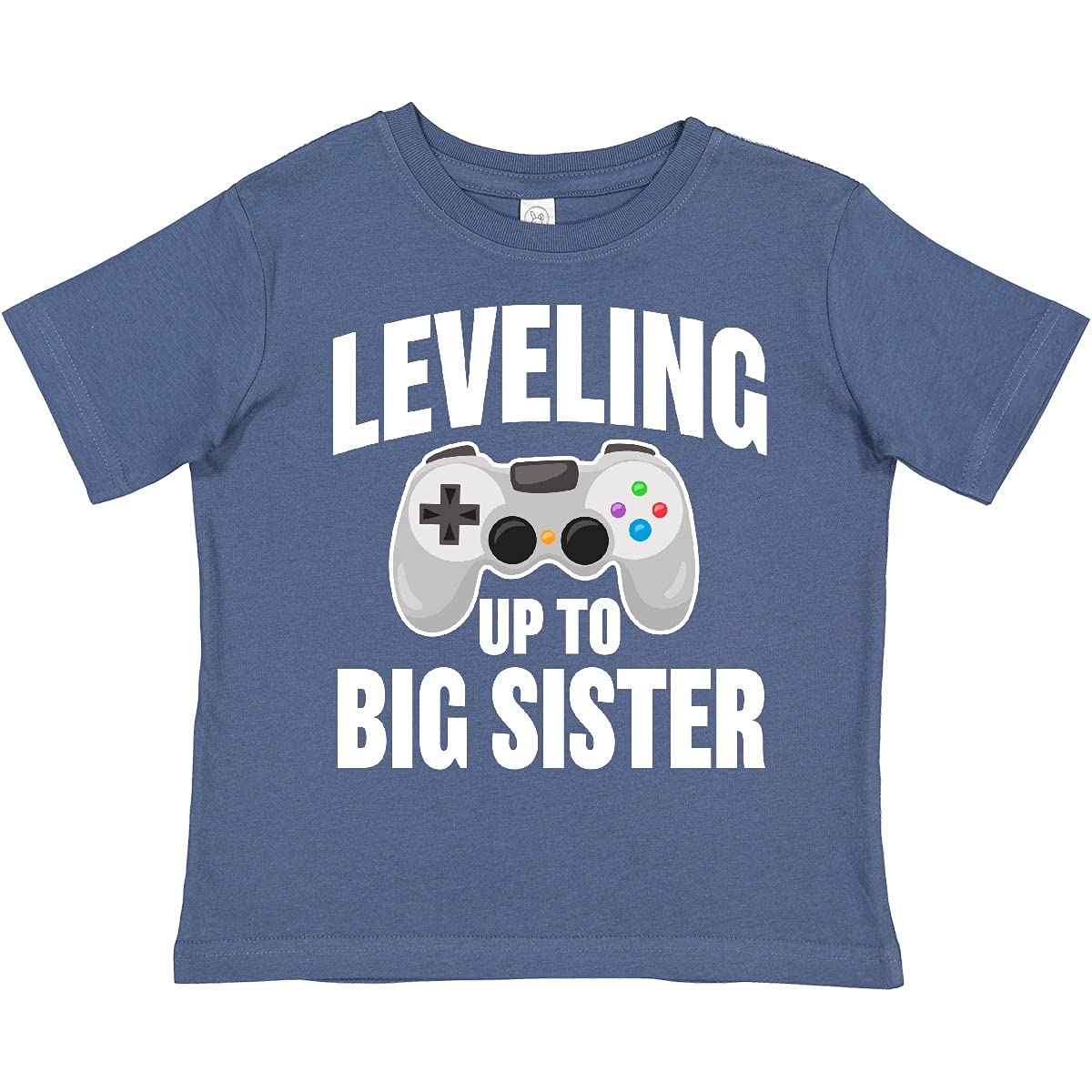 Leveling Up to Big Sister Toddler T-Shirt | Cute Sibling Announcement Tee for Girls | Soft Cotton Baby Shirts for New Big Sisters | Perfect for Gender Reveals & Family Photos