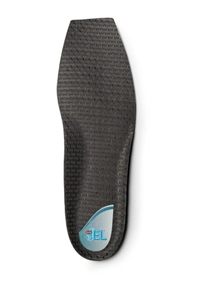 Justin SOX9624CH SOX9606CH Cushioned JEL Round & Square Toe Insoles - Charcoal Grey for All-Day Comfort in Work Boots & Casual Shoes