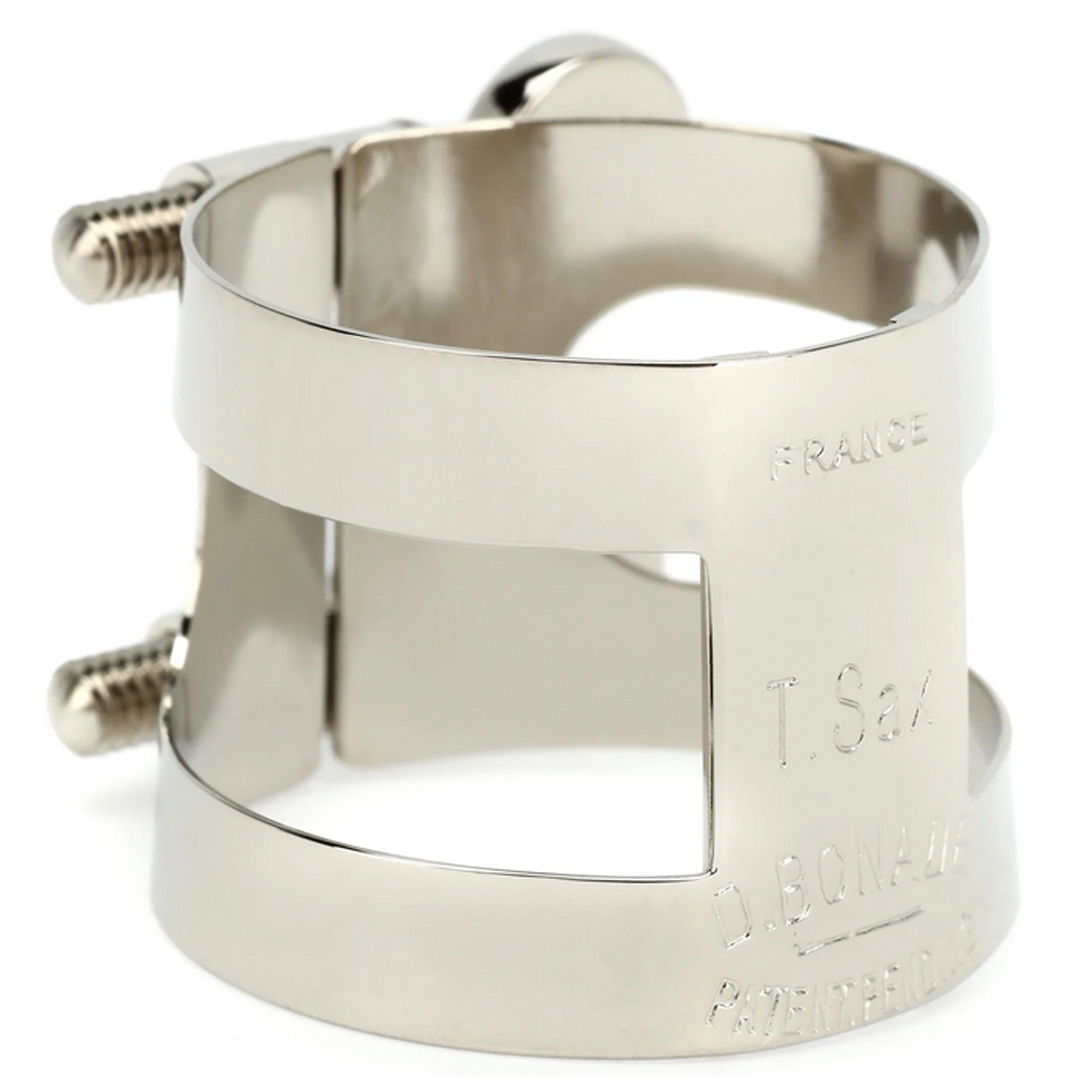Bonade 2255U Tenor Saxophone Inverted Ligature Nickel - Premium Saxophone Accessory for Jazz & Classical Performances