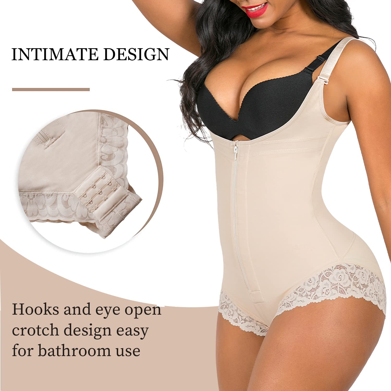 YIANNA Colombian Shapewear for Women - Postpartum Tummy Control Body Shaper, Butt Lifter Bodysuit - Perfect for Post-Surgery Recovery & Everyday Slimming
