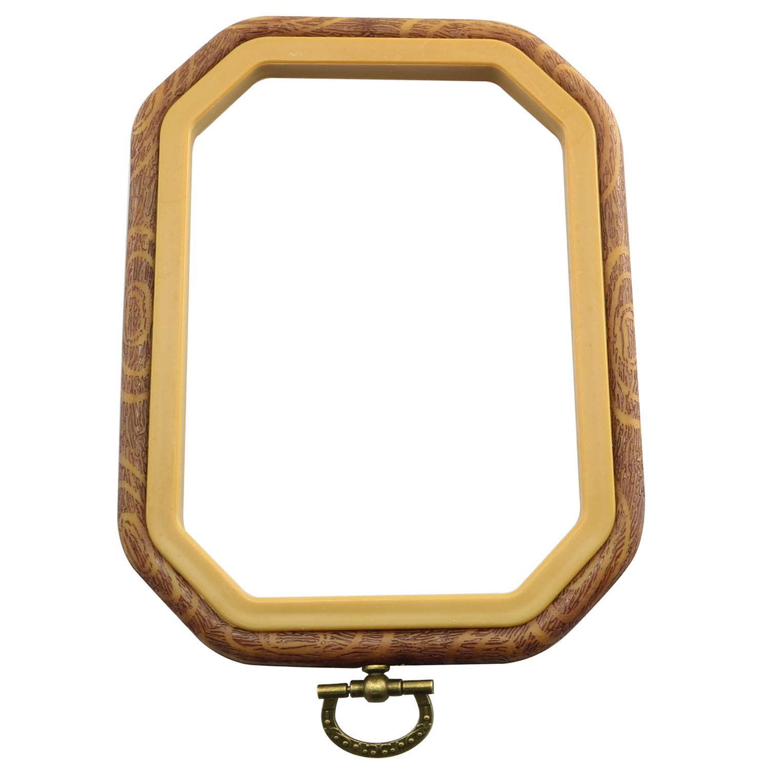 Longdex 11x15cm Octagonal Wooden Embroidery Hoop - Bulk Cross Stitch Hoops for DIY Craft Projects, Needlework & Fabric Art - Perfect for Beginners and Professional Embroidery Kits