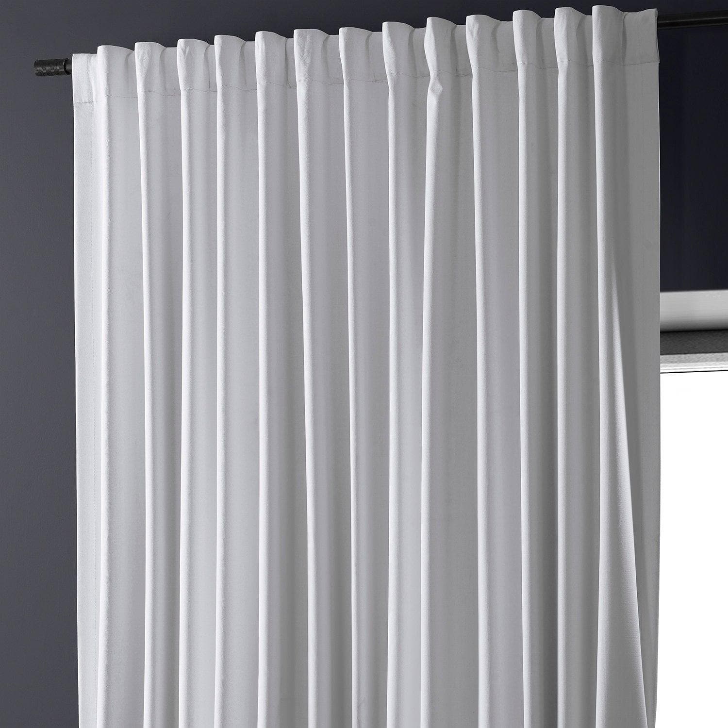 Premium White Extra Wide Blackout Curtains - Thermal Insulated Linen Hotel Drapes for Bedroom & Living Room - Noise Reducing & Energy Saving Window Treatments for Home, Office & Apartment
