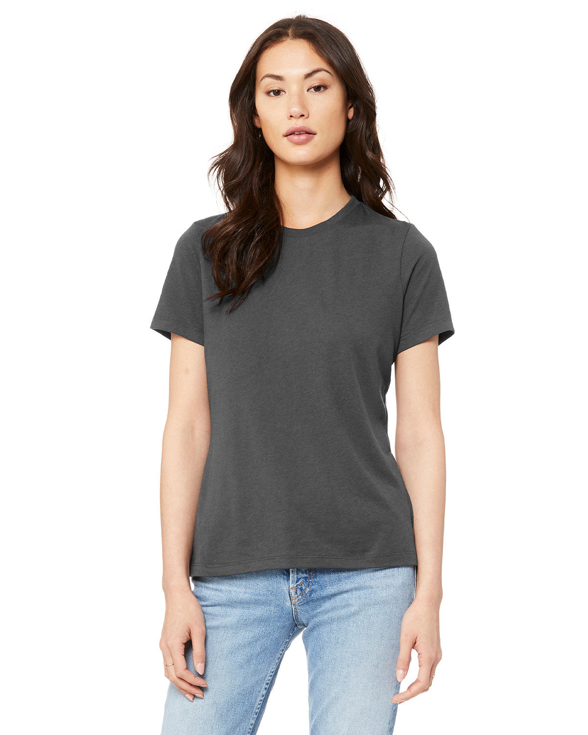 Bella + Canvas B6400 Women's Relaxed Fit Jersey Short Sleeve T-Shirt - Soft Cotton Tee for Casual Wear, Lounge & Everyday Comfort
