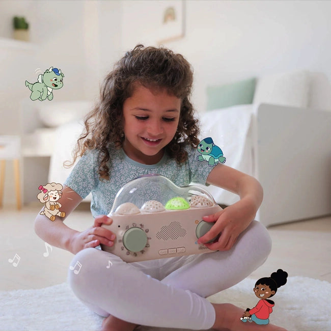 Cloud B CloudBox - Soothing White Noise Sound Machine for Babies & Kids | Portable Sleep Aid with 6 Relaxing Sounds | Perfect for Nursery, Travel & Bedtime