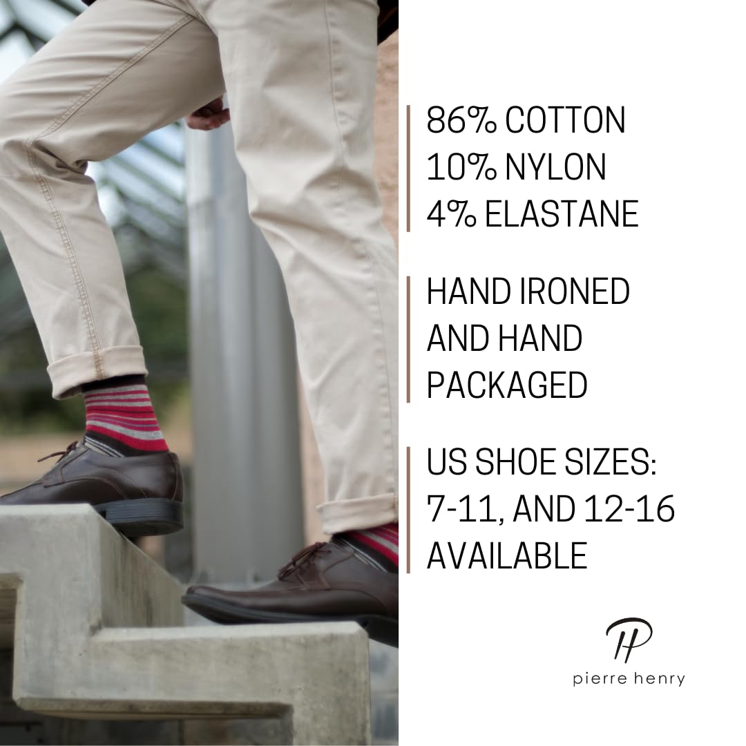 Premium Cotton Over the Calf Dress Socks for Men (9-Pack) | Soft & Breathable Long Socks That Stay Up | Perfect for Business, Formal Wear & Everyday Comfort