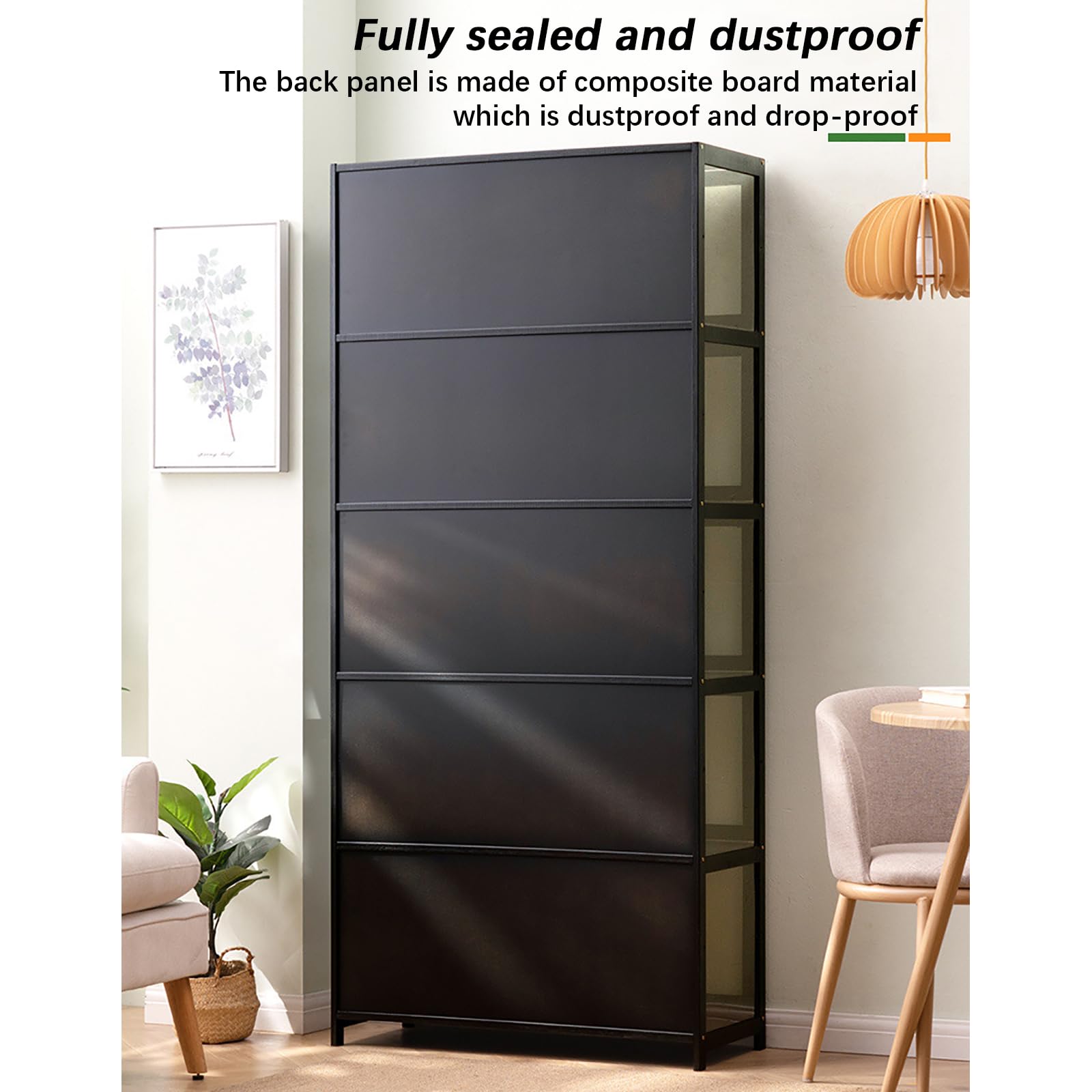 Acrylic Display Case for Collectibles - Glass Curio Cabinet with Magnetic Flip Door | Bamboo & Acrylic Material | Perfect for Action Figures, China Storage & Home Decor Showcase