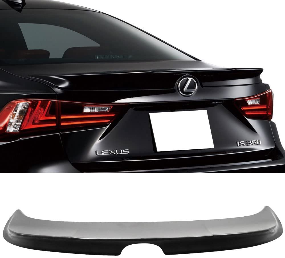 2014-2020 Lexus IS250 IS350 IS300 AWD/IS200T Rear Spoiler - Unpainted Matte Black - Universal Fit for All Models - Perfect for Car Customization & Performance Upgrade