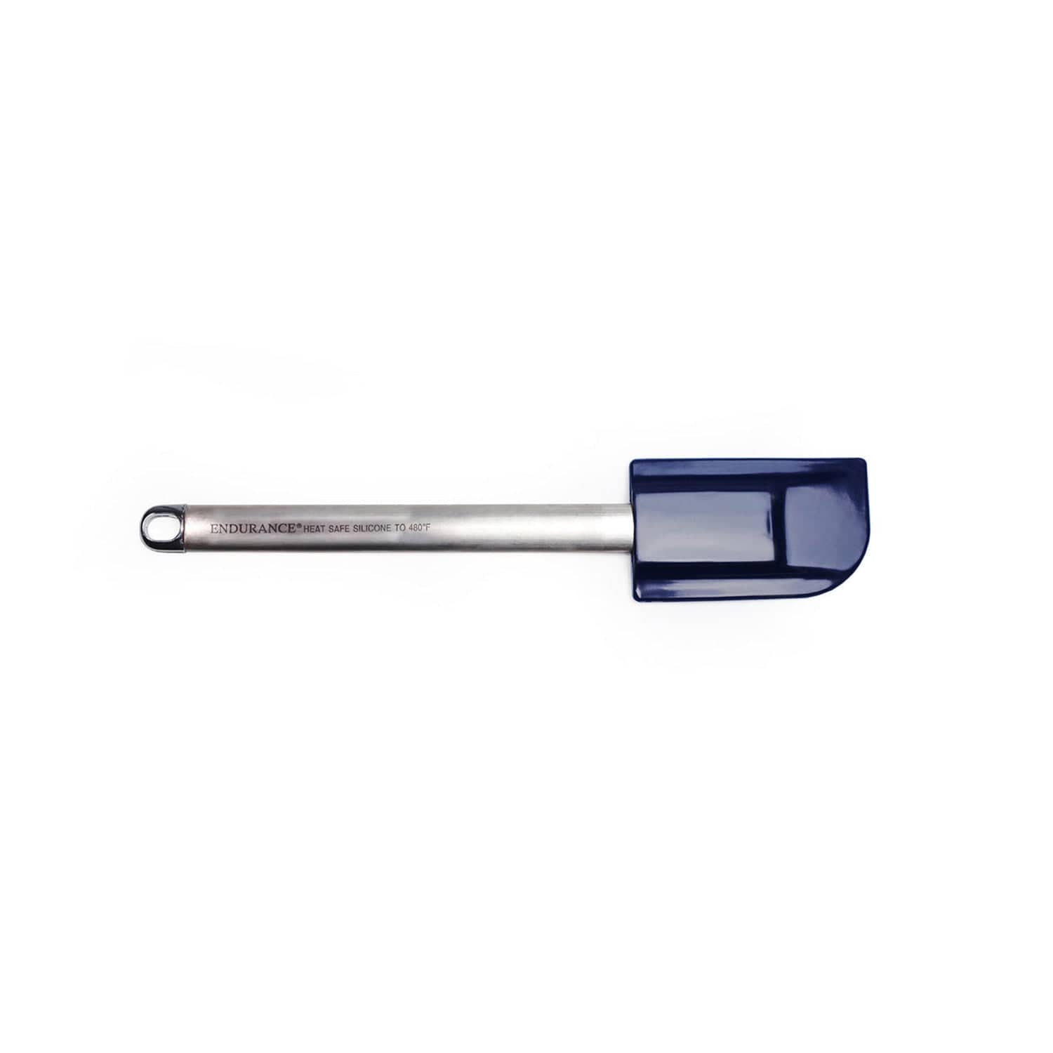 Premium Silicone Spatula with Stainless Steel Handle - Heat Resistant, Non-Slip Grip - Perfect for Baking, Cooking & Mixing - Medium Size in Vibrant Blue