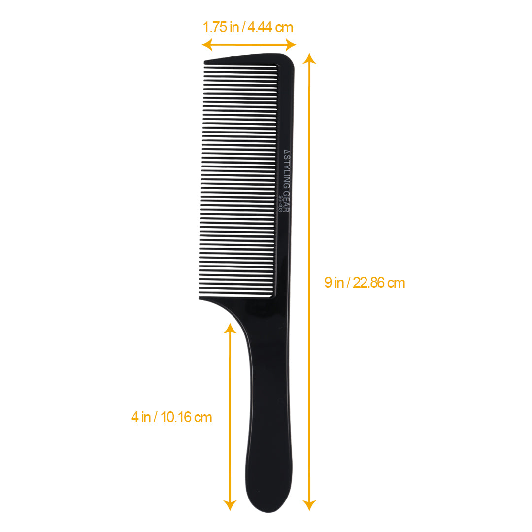 Professional Flat Clipper Comb for Hair Cutting - 2 Pack Barber Styling Comb for Flat Top Fades & Precision Haircuts | Perfect for Salon, Home Use & DIY Grooming
