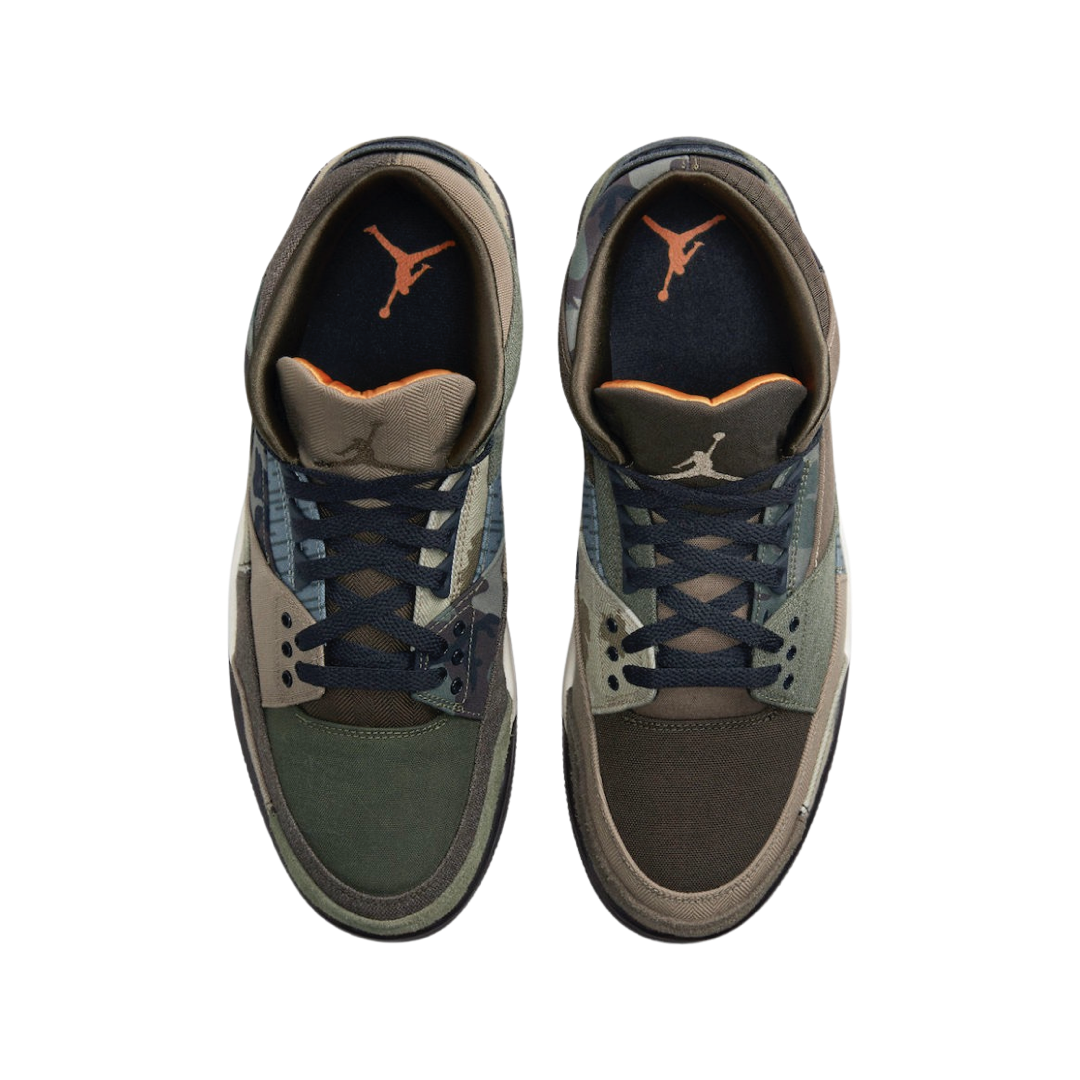 Air Jordan 3 Retro Special Edition Patchwork Camo Sneakers - Dark Hazel Multi-Color (DO1830-200) | Men's Basketball Shoes for Streetwear & Casual Outfits