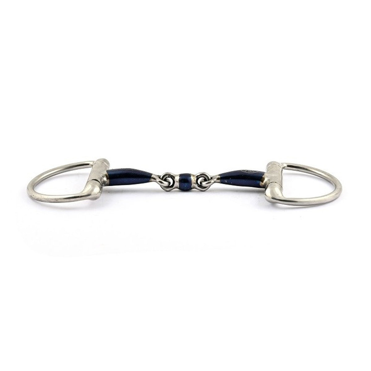 Jump'in Blue Steel French Link Eggbutt Bit - Durable Horse Training Bit for Dressage & Jumping - Perfect for English Riding & Show Competitions