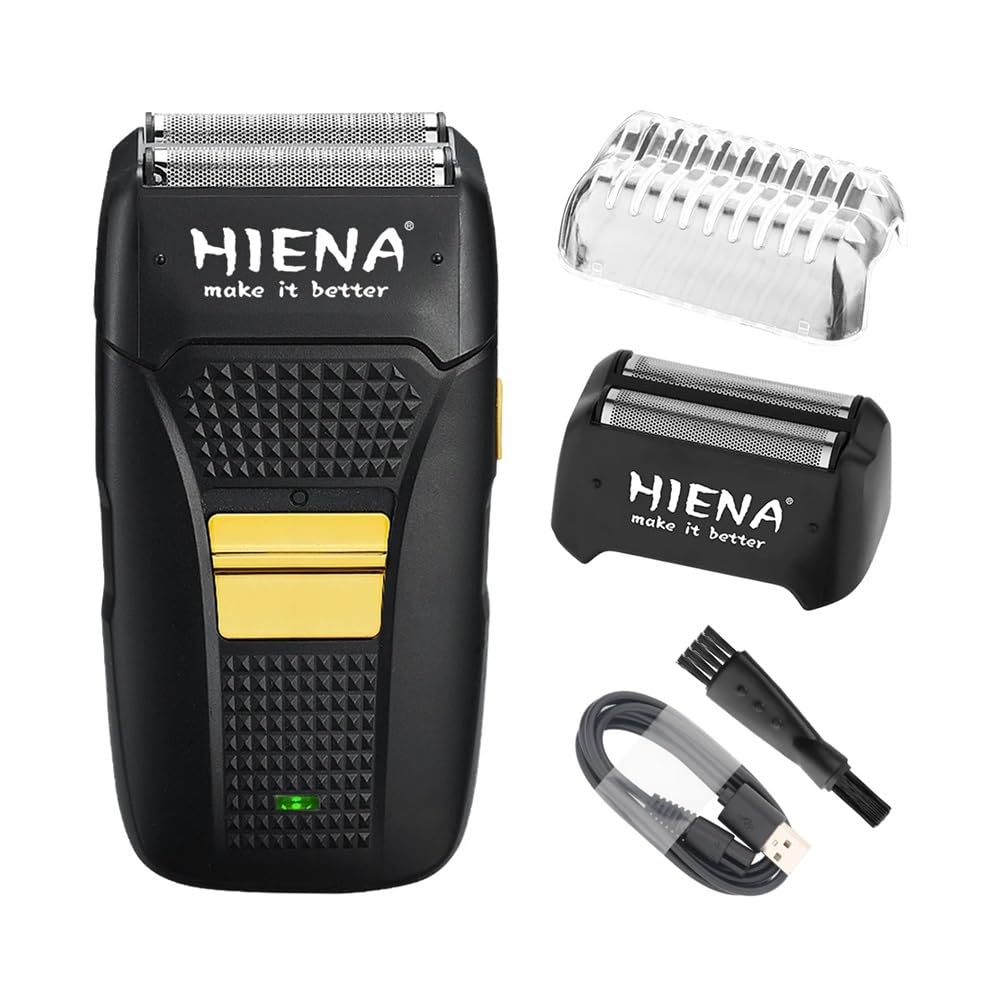 Professional Men's Electric Hair Clipper & Beard Trimmer - Zero Gap T-Blade for Precision Cutting, Cordless Rechargeable Hair Clippers for Men, Portable Home & Travel Grooming Kit (Great for Beards, Mustaches & Body Hair)