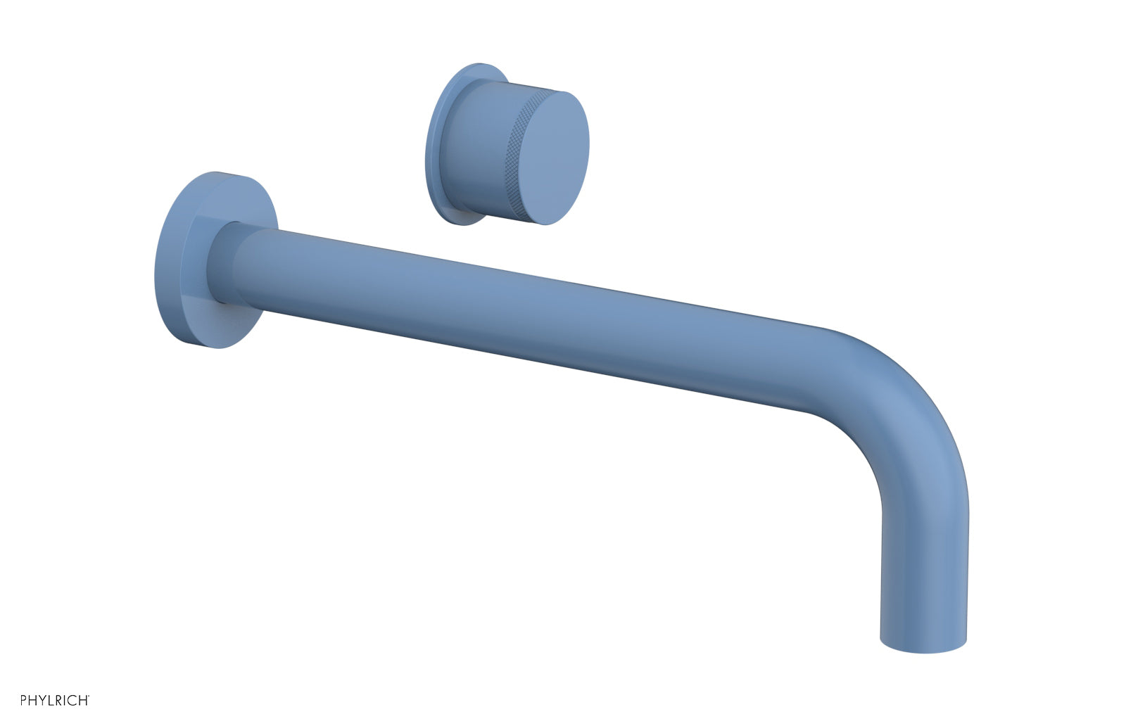 Basic II 10 Single Handle Wall Mount Lavatory Faucet Set with Knurled Handle - 230 18 10 - Perfect for Bathroom Sink, Powder Room & Guest Bath Installation