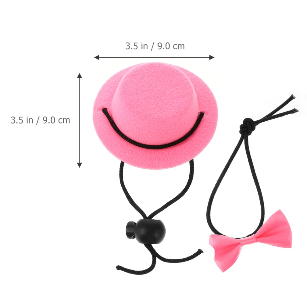 Funny Pet Costume Set - Tiny Party Hats & Necktie for Small Animals - Perfect for Parties & Photos