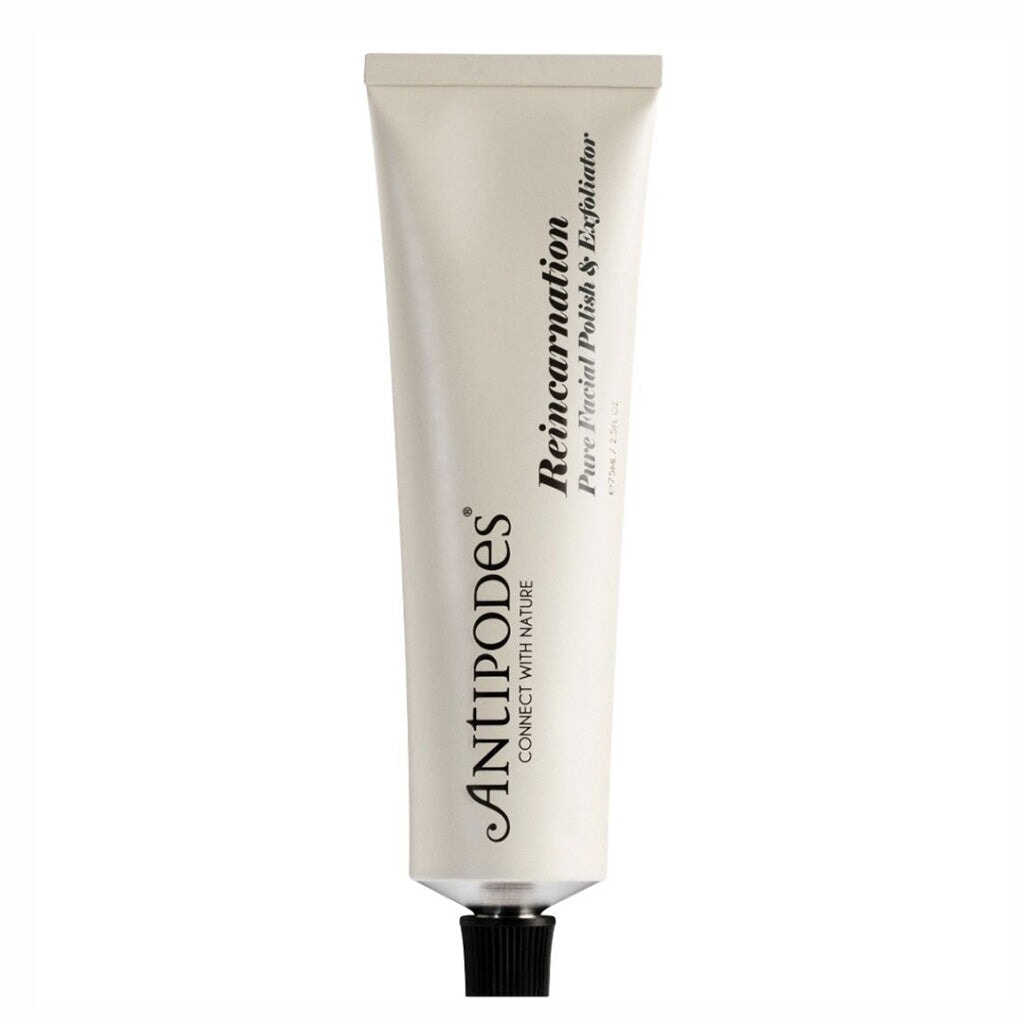 Antipodes Reincarnation Pure Facial Polish & Exfoliator - Natural Skincare for Glowing Skin | Gentle Face Scrub for Exfoliation & Radiance | Perfect for Daily Skincare Routine & Spa Days