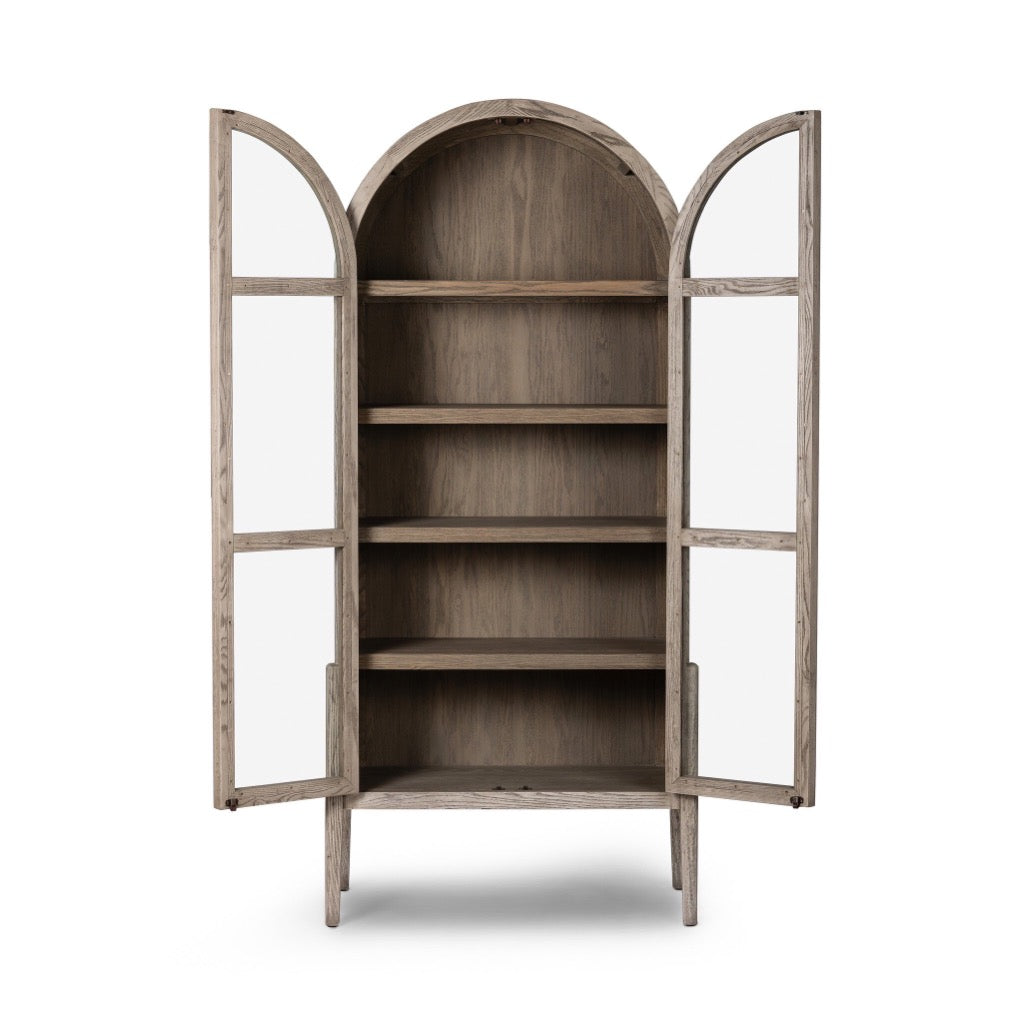Rustic White Solid Wood Cabinet - Farmhouse Style Storage for Kitchen, Bathroom & Living Room - Perfect for Organizing & Home Decor