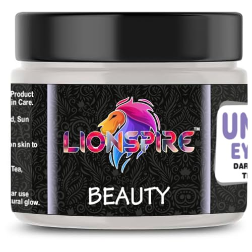 Lionspire Men's Under Eye Gel - Dark Circle Remover & Anti-Aging Treatment | Hydrating Eye Care Gel for Puffiness & Wrinkles | 100g | Perfect for Morning Routine & Night Skincare Regimen