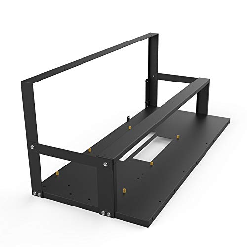 6/8/12 GPU Open Air Mining Rig Frame - ETH/ETC/ZEC/Bitcoin Mining Case with Motherboard Bracket | Durable Crypto Mining Accessories for Ethereum & Altcoin Mining Setup | Home & Professional Mining Rigs