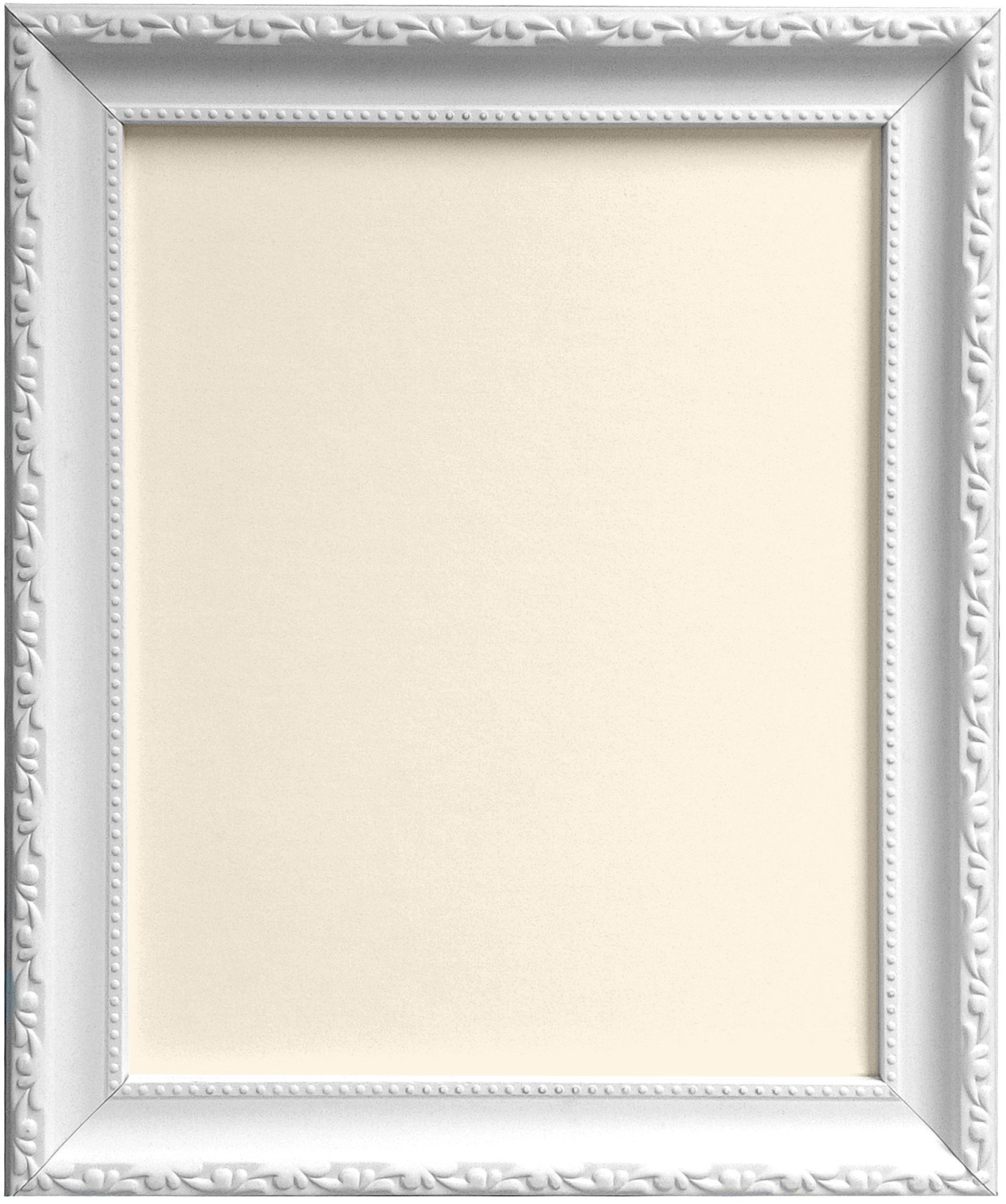 AP-3025 White Photo Frame with Ivory Backing Board 20x16 Inches - Perfect for Wall Decor, Home Office Display & Wedding Picture Frames