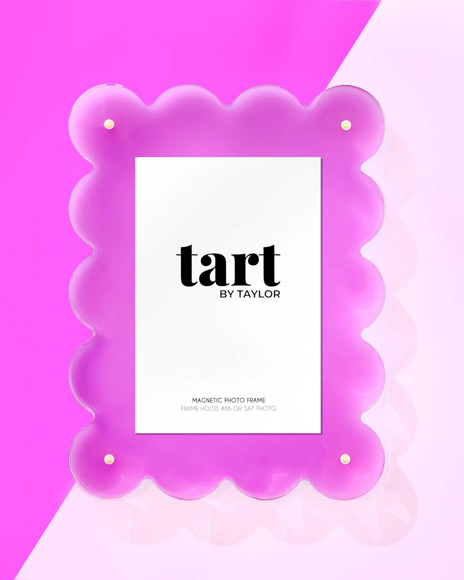 Premium Acrylic Picture Frame - 8x10 Inch Modern Photo Display for Wall & Tabletop - Fuschia Pink - Perfect for Home Decor, Office, Gifts & Art Displays
