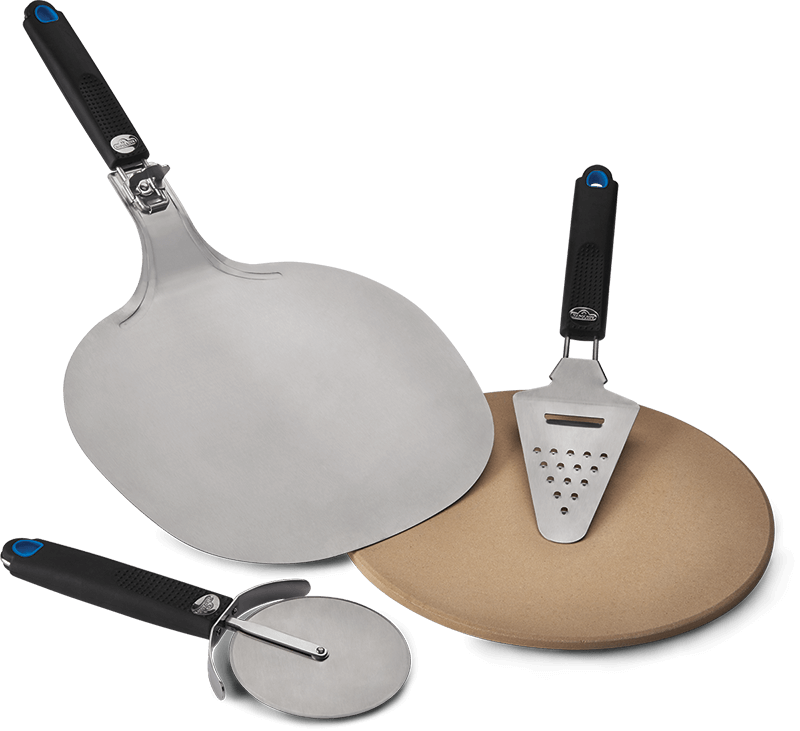 Napoleon Pizza Lover's Starter Kit - Premium Wooden Pizza Peel, Cutter & Server Set for Home Baking | Perfect for Homemade Pizza Nights, Italian Cooking & Outdoor Grilling