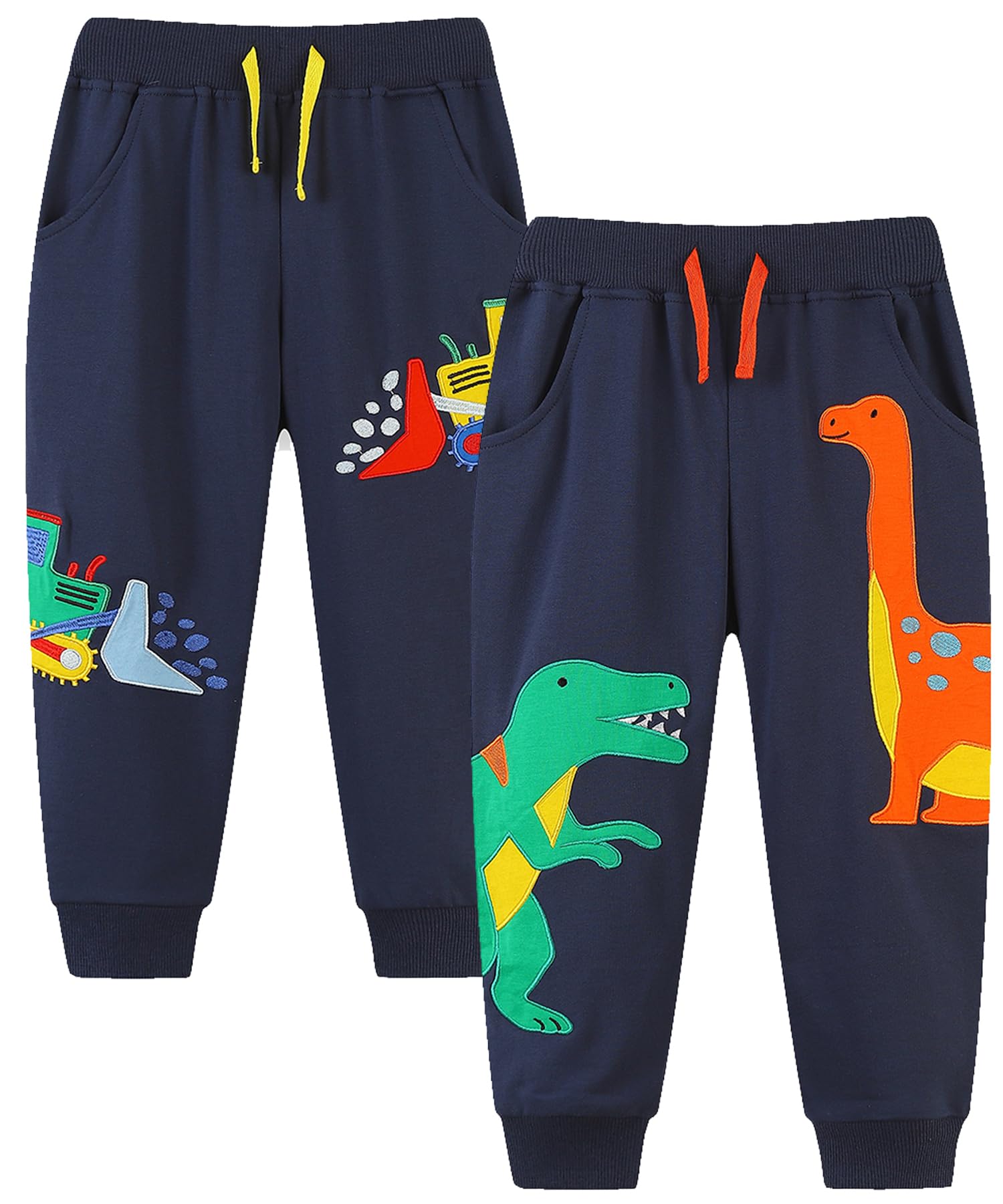 Bumeex Boys' Sweatpants 2-Pack - Soft & Comfortable for Playtime