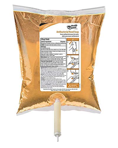 Kutol Antibacterial Hand Soap Refill - 800mL Boxless Bag (Pack of 12) | Health Guard 5065LBL | Kills 99.9% Germs | Ideal for Homes, Offices & Public Restrooms