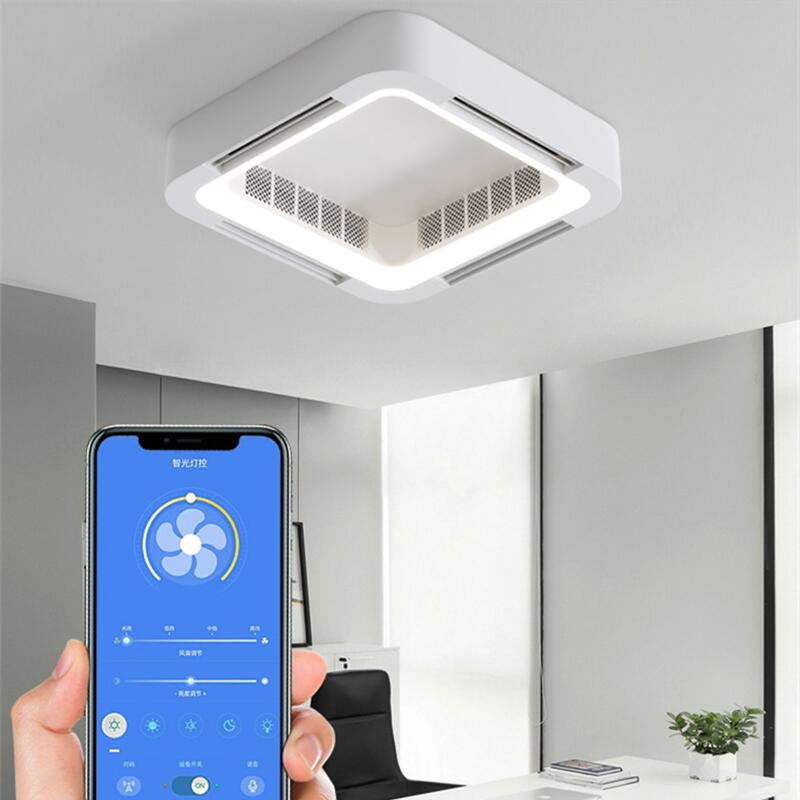 Smart LED Ceiling Fan with Remote Control - Energy Efficient Modern Design for Bedroom, Living Room & Office - Quiet Operation & Adjustable Speed