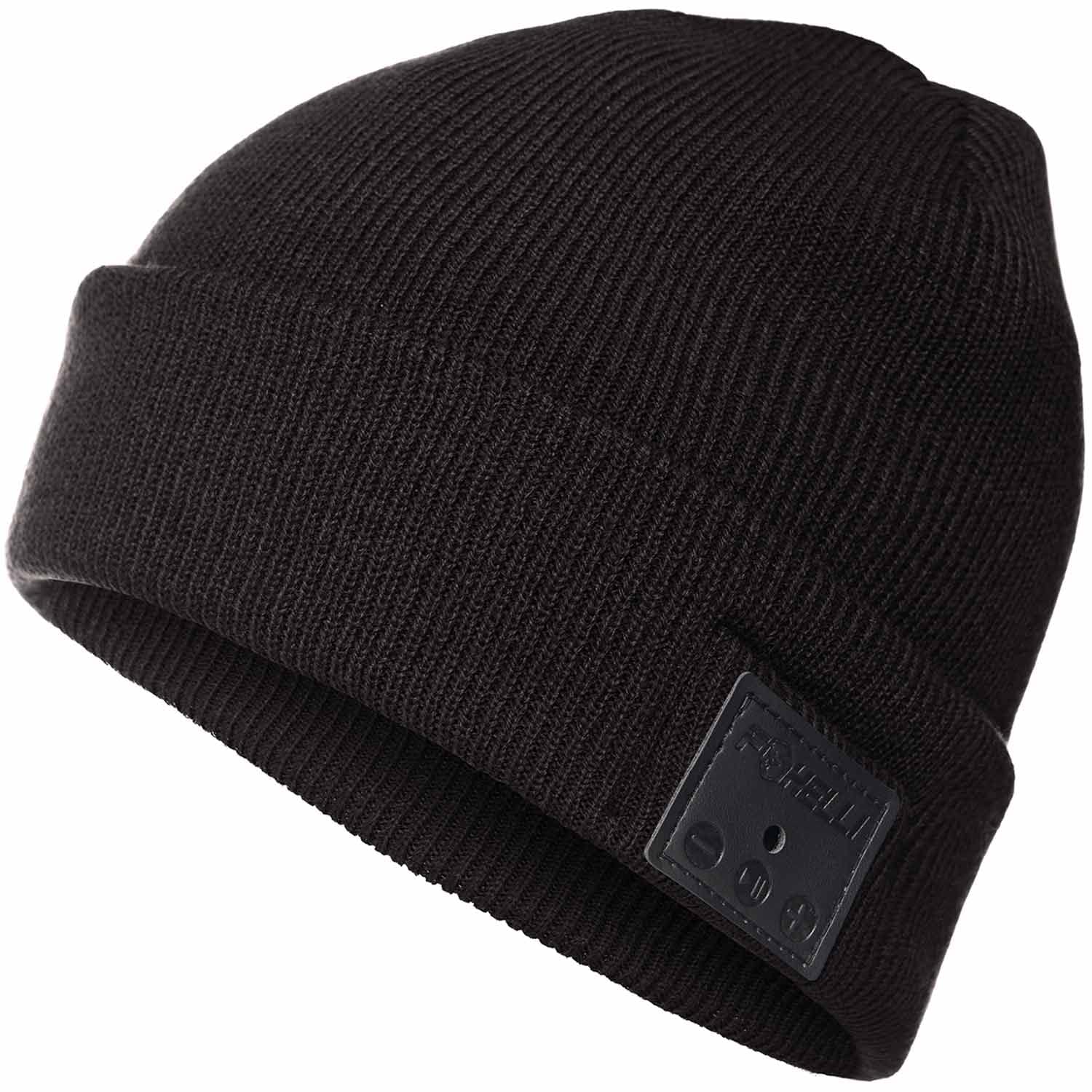 Foxelli Bluetooth Beanie Hat with Built-in Headphones - Wireless Winter Beanie for Men & Women - Perfect Tech Gift for Music Lovers, Runners & Outdoor Activities