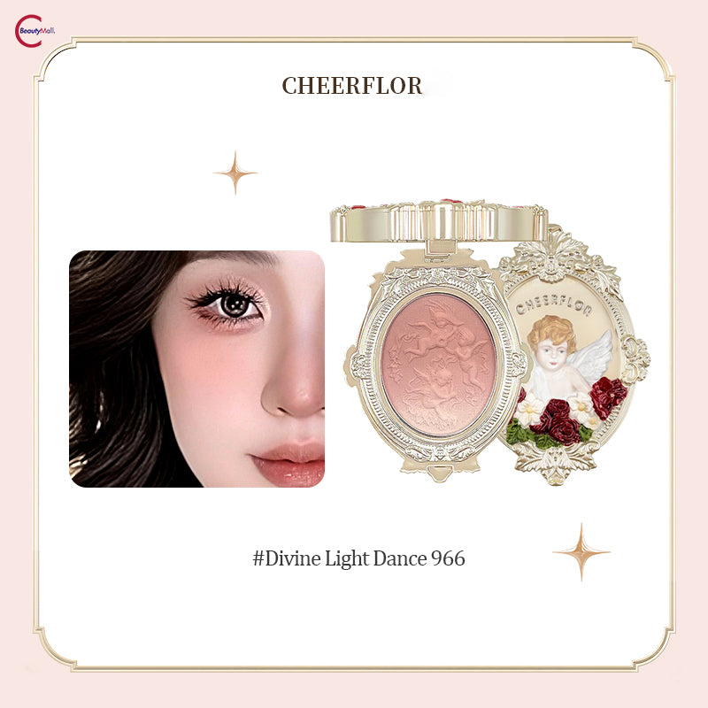 CHEERFLOR Angel's Revelation Relief Blush - Natural Flush Cheek Makeup for Day & Night Wear | Perfect for Parties, Weddings & Everyday Glam