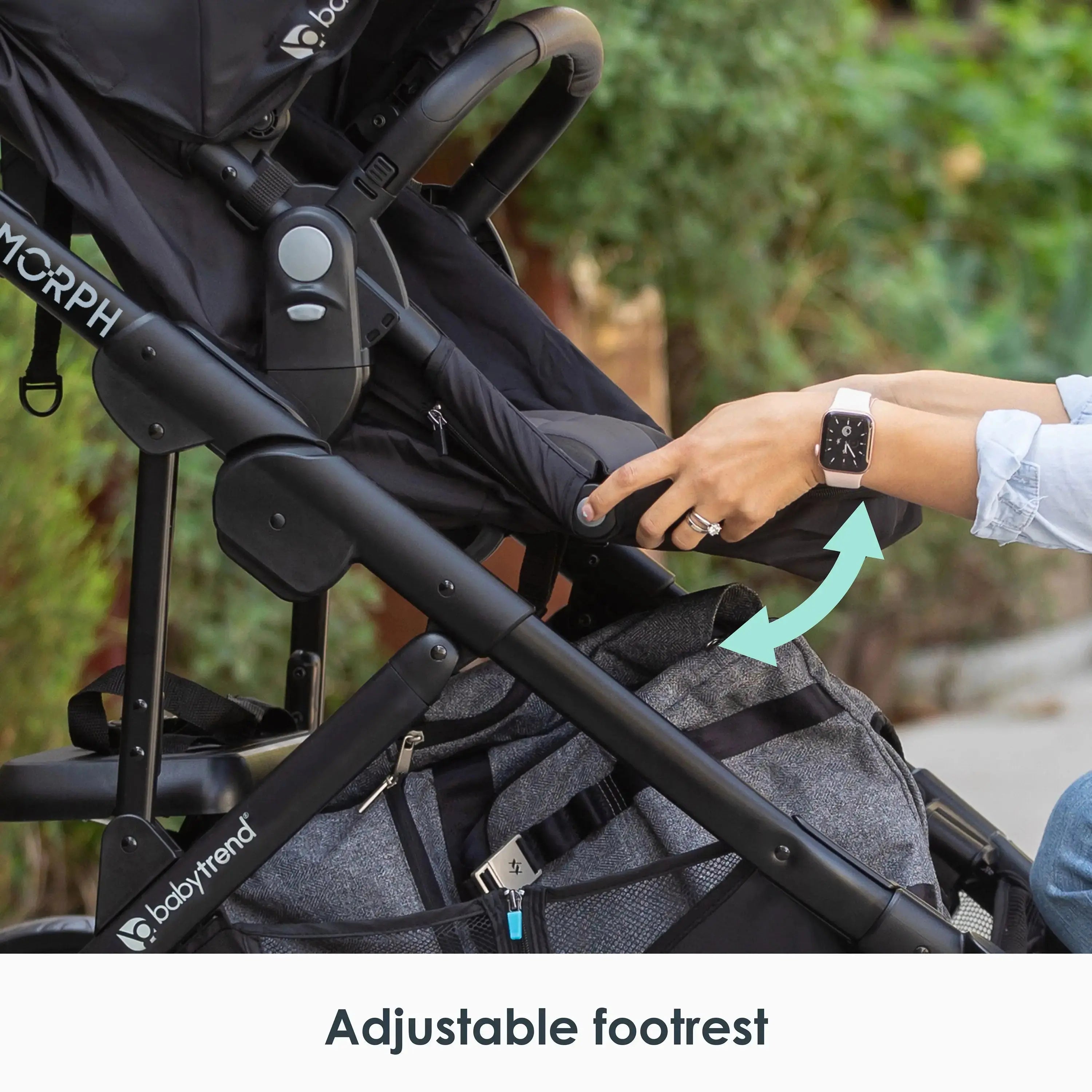Morph Single to Double Modular Stroller Travel System with EZ Lift™ PLUS Infant Car Seat - Convertible Baby Stroller for Twins & Newborns - Perfect for Travel, Shopping & Outdoor Adventures