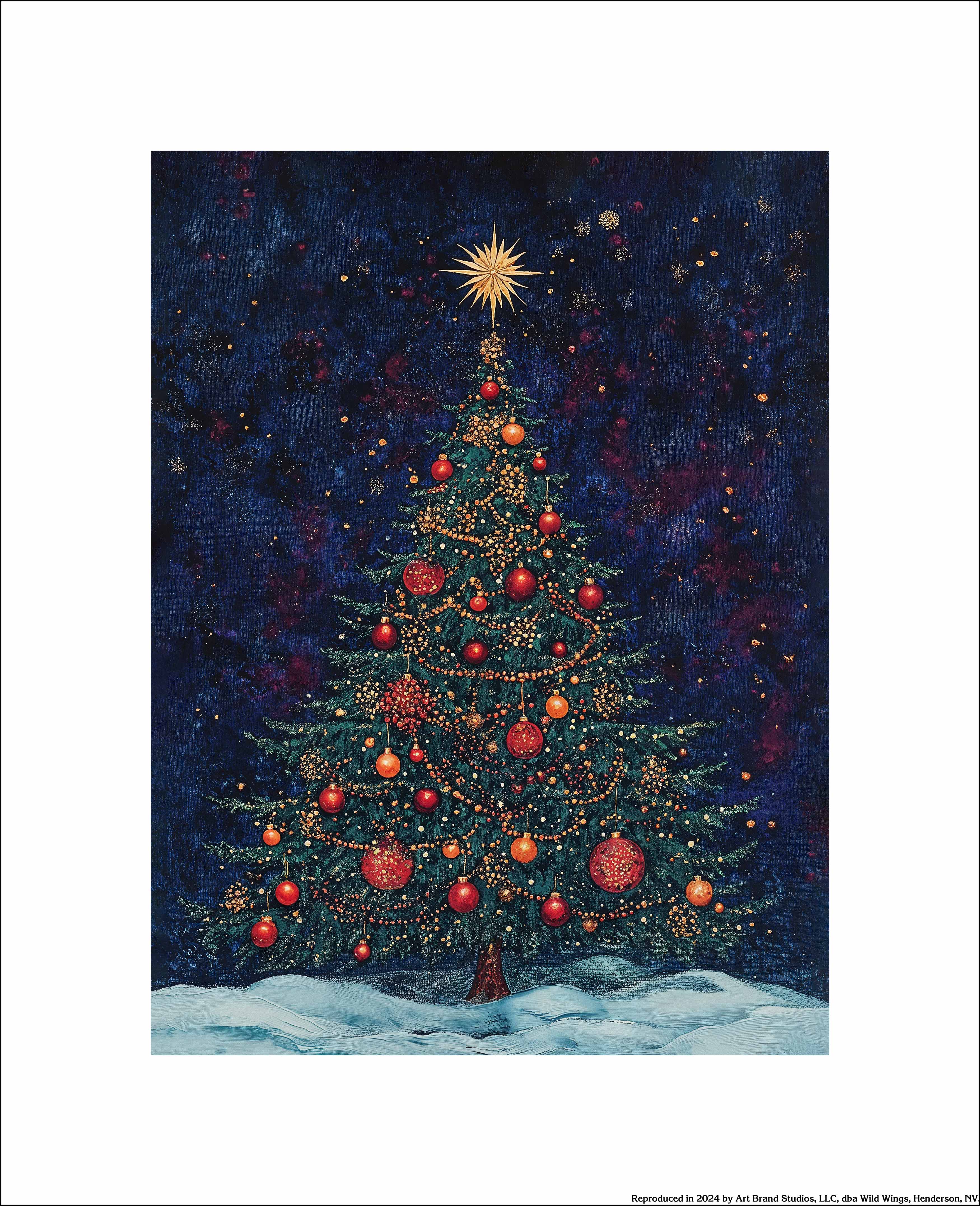 Homestead Christmas Spruce Art Prints - Festive Holiday Wall Decor for Living Room, Bedroom & Office