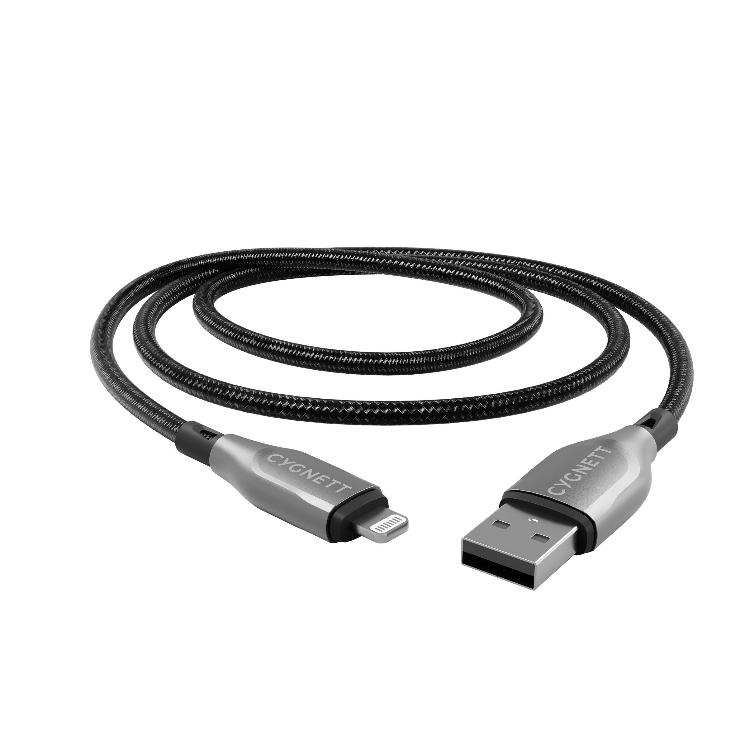 Premium Lightning to USB A Cable 2M (6.6ft) - Fast Charging & Data Sync for iPhone, iPad - Durable Nylon Braided Cord for Home, Office, Car & Travel Use
