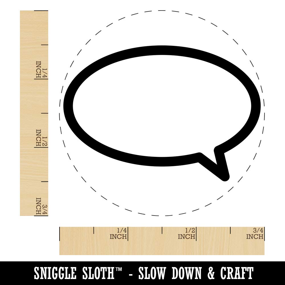 Small 3/4 Inch Chicken Egg Rubber Stamp with Talk Speech Bubble Outline - Perfect for Scrapbooking, Card Making, and DIY Crafts