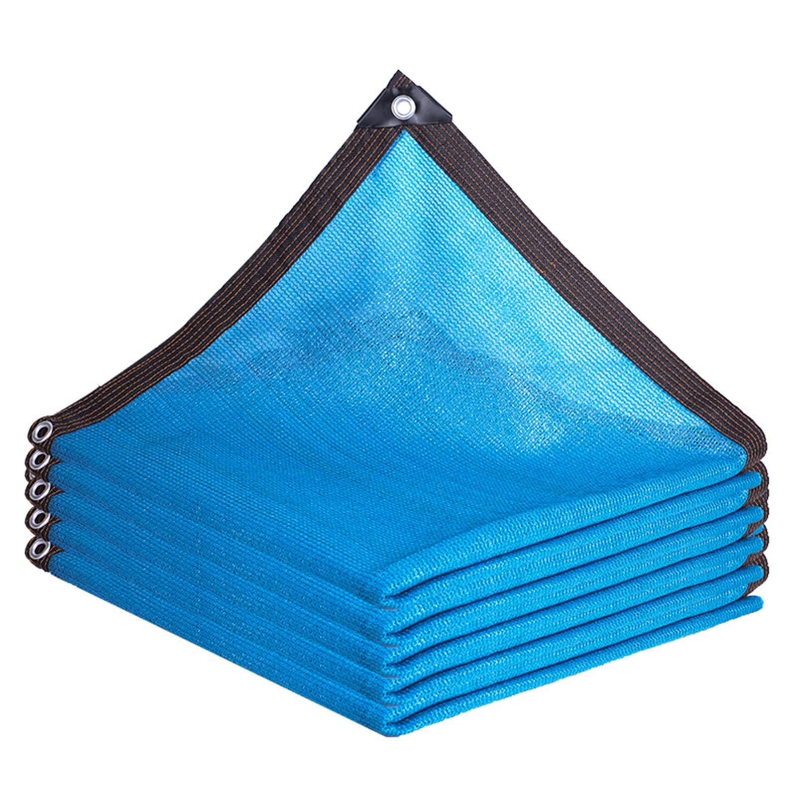 UV-Resistant Sun Shade Cloth with Grommets - 3x4m Blue Shade Sail for Garden, Greenhouse & Plant Protection | Easy Installation Outdoor Sunblock Netting for Patio, Pool & Backyard