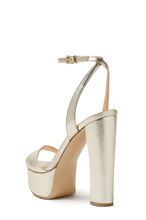 Khloe Women's Leather Platform Sandals - Comfortable High Heel Shoes for Summer, Casual Outfits & Beach Vacations