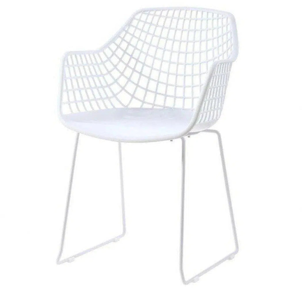 22.5 Inch Modern White Dining Chair Set - Contemporary Style for Kitchen, Dining Room & Office Use