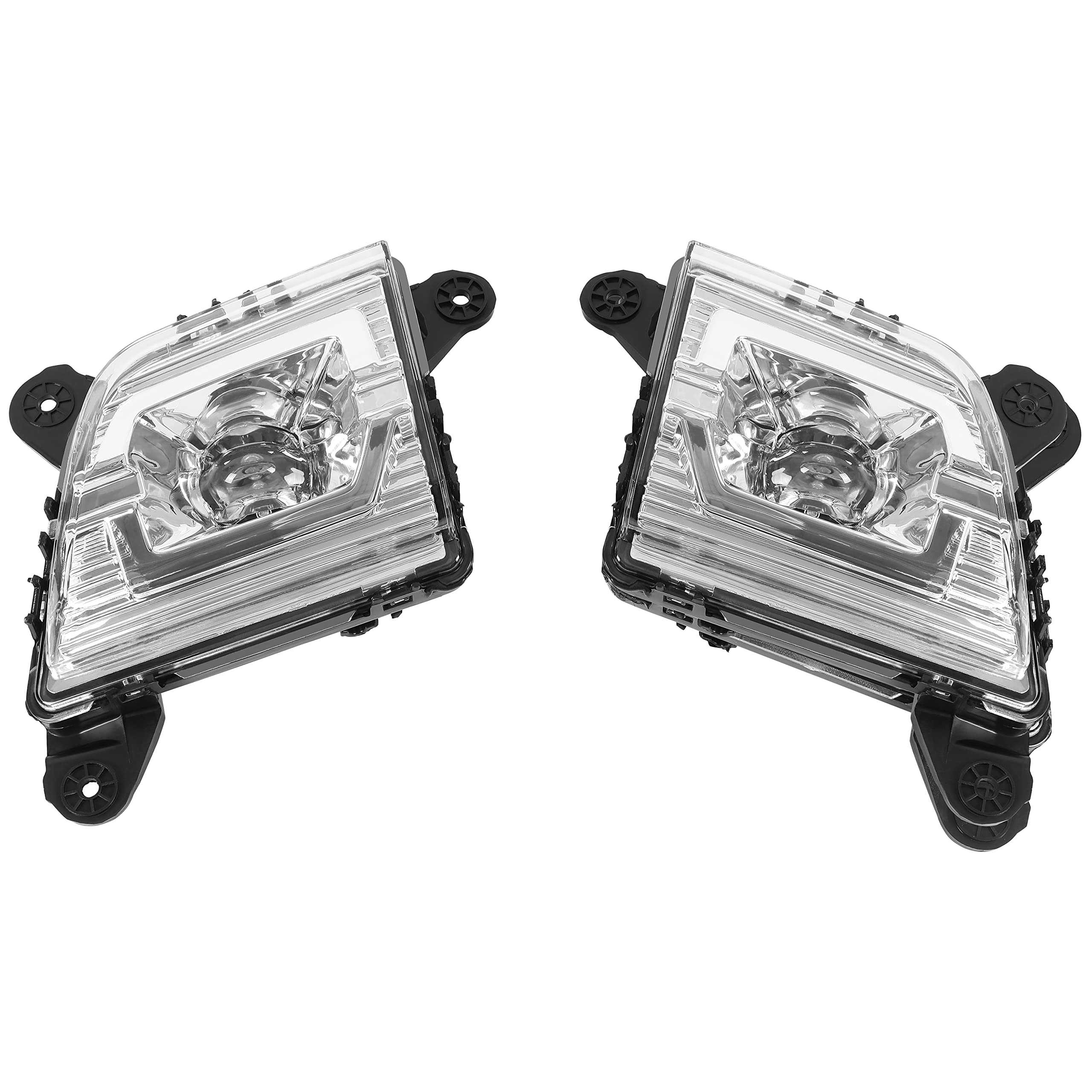 HECASA LED Fog Lights for 2019-2021 Chevy Silverado 1500/2500/3500 - Clear Lens with Wiring Harness - Durable Bumper Driving Lamps for Off-Road & Night Driving