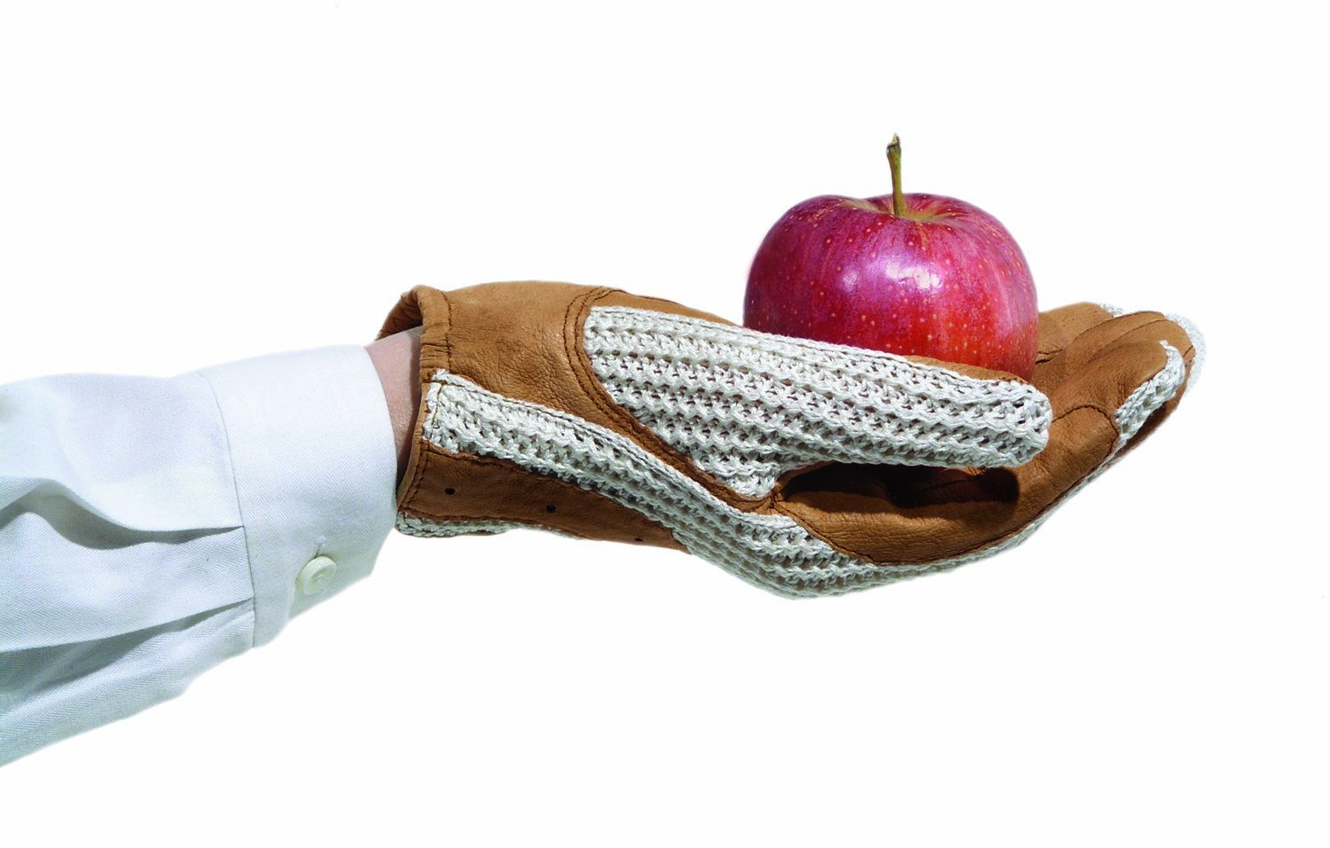 Ovation Men's Crochet Back Glove Size 8.5 - Breathable Golf & Driving Gloves for Comfort & Grip
