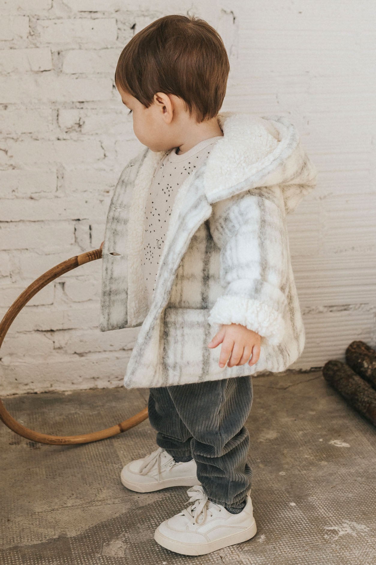 Aven Light Grey Sherpa Lined Wool Coat for Women - Winter Warm Fleece Lined Outerwear Jacket | Perfect for Cold Weather, Snow Days & Outdoor Activities