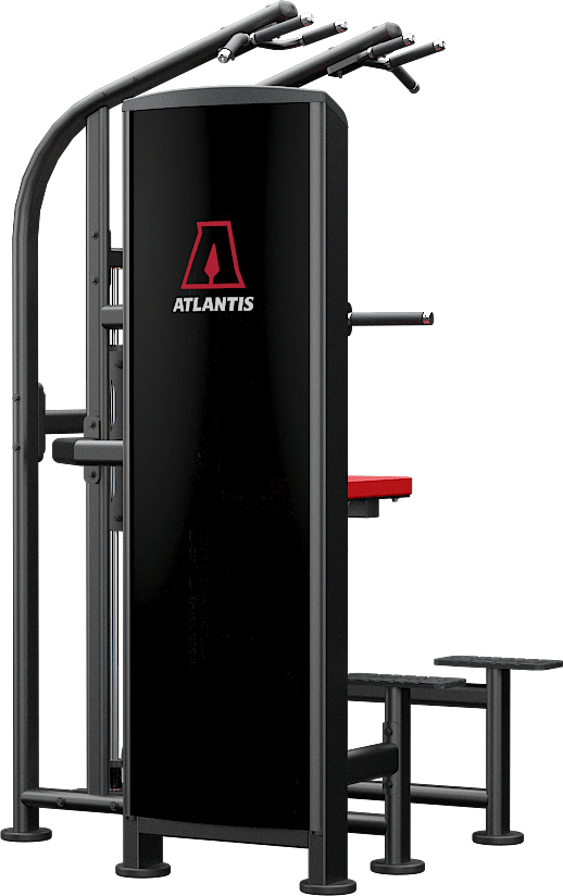 ATLANTIS Assisted Chin Up and Dip Station - Home Gym Equipment for Strength Training & Upper Body Workouts