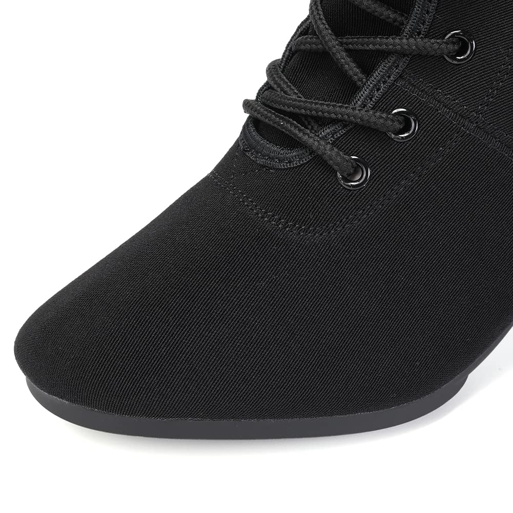 AOQUNFS Women's Latin Dance Shoes - Ballroom Salsa Tango Practice Shoes with Lace-Up Design (Model GB-NJB) | Perfect for Dance Classes, Performances & Social Dancing