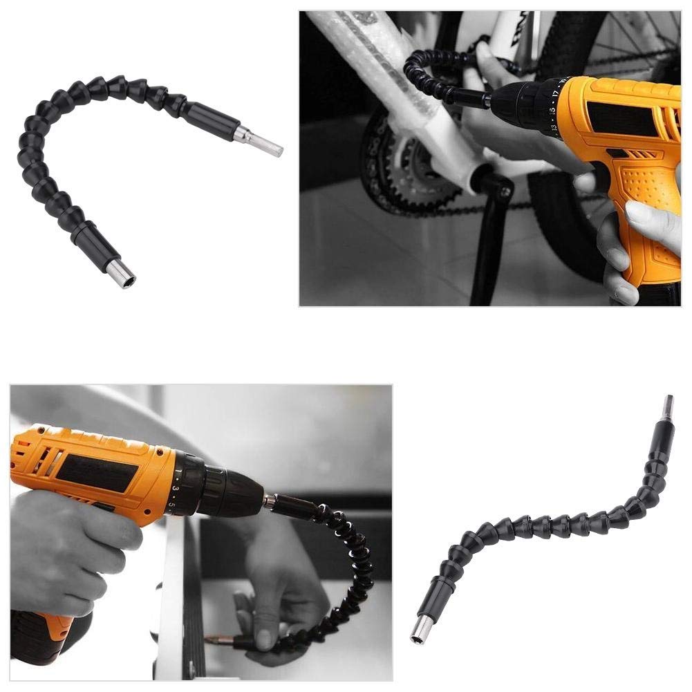 Magnetic Flexible Screwdriver Drill Bit Extension Set - 1/4